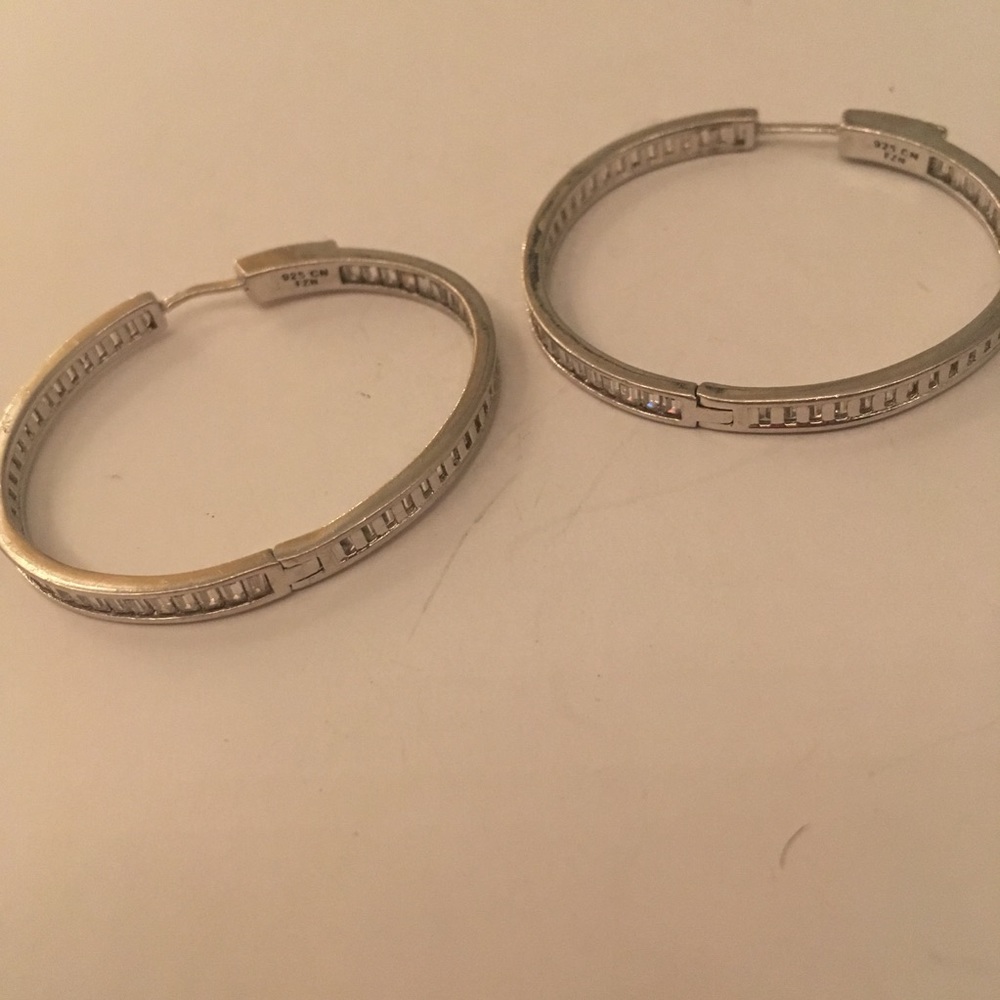 Vintage sterling silver pierced earrings